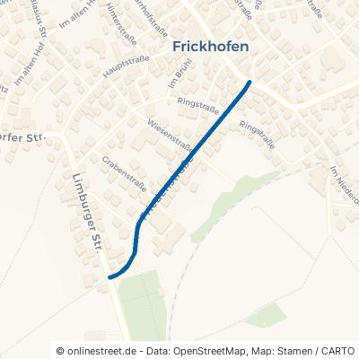 Friedensstraße Dornburg Frickhofen 