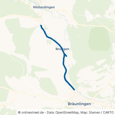 Bregtalstraße Bräunlingen Bruggen 