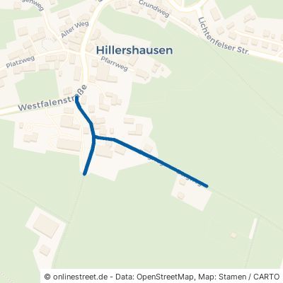 Bergweg Korbach Hillershausen 