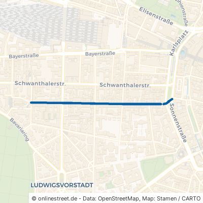 Landwehrstraße München Ludwigsvorstadt-Isarvorstadt 