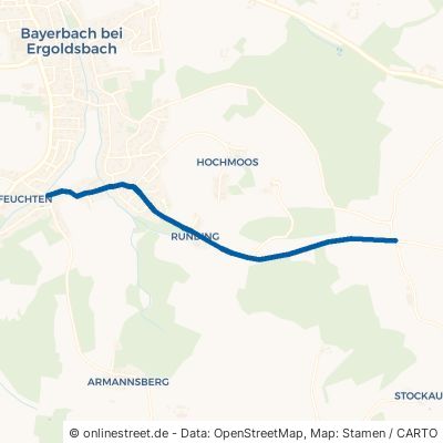 Pramer Straße Bayerbach bei Ergoldsbach Mausham 