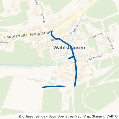 Gräsbachstraße Oberaula Wahlshausen 