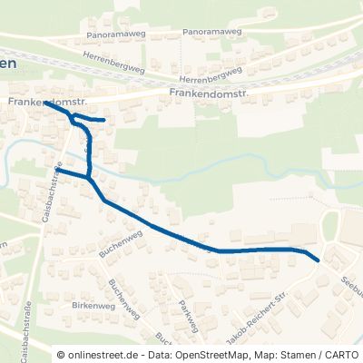 Kirchweg Boxberg Wölchingen 