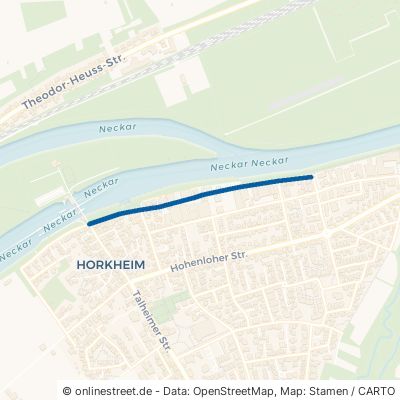 Untere Kanalstraße Heilbronn Horkheim 