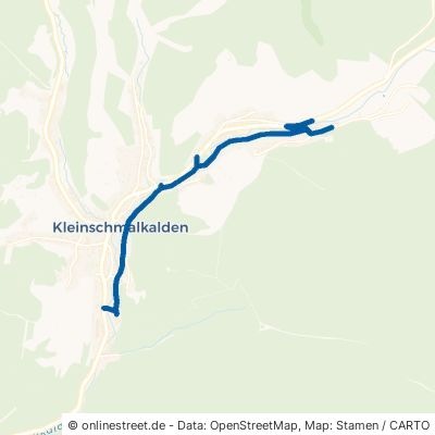Ortsstraße Floh-Seligenthal Kleinschmalkalden 