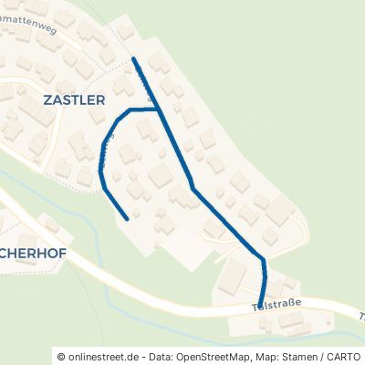 Eckweg Oberried Zastler 