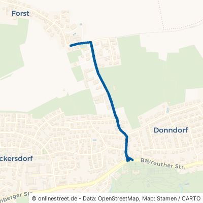 Forststraße Eckersdorf Donndorf 
