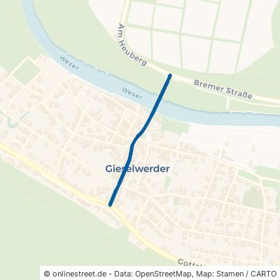 Brückenstraße Oberweser Gieselwerder 