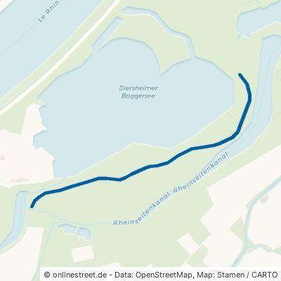 Unterer Kieswerkweg Rheinau Diersheim 