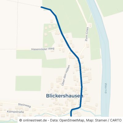 Hedemündener Straße Witzenhausen Blickershausen 