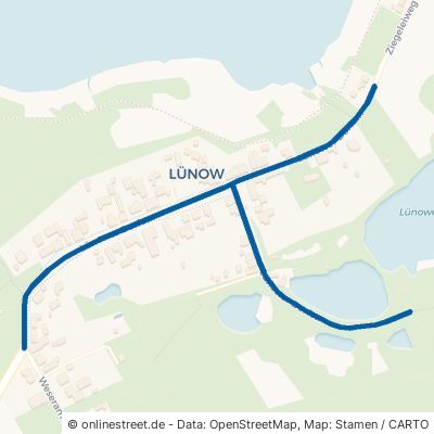 Lünower Dorfstraße Roskow Lünow 