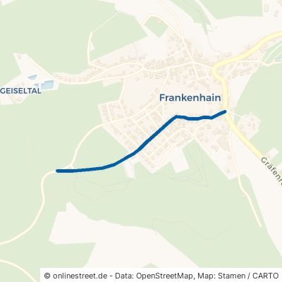 Große Waldstraße Geratal Frankenhain 