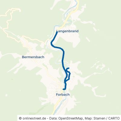 Murgtalstraße Forbach Gausbach 