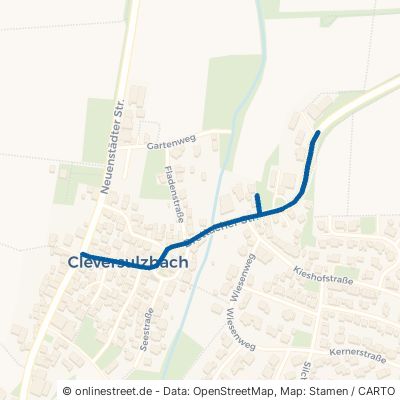 Brettacher Straße Neuenstadt am Kocher Cleversulzbach 