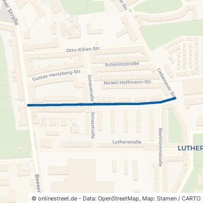 Ernst-Eckstein-Straße 06110 Halle (Saale) Lutherplatz Stadtbezirk Süd