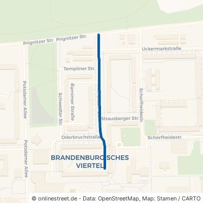 Prenzlauer Straße Eberswalde Brandenburgisches Viertel 