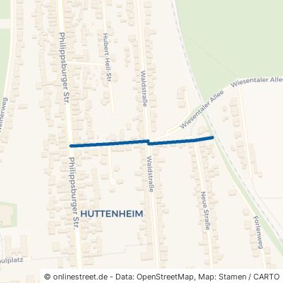 Knaudenheimer Straße Philippsburg Huttenheim 