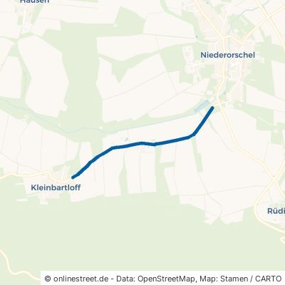 Kleinbartloffer Straße Niederorschel Oberorschel 
