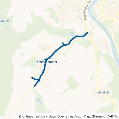 Geithainer Straße Colditz Hohnbach 