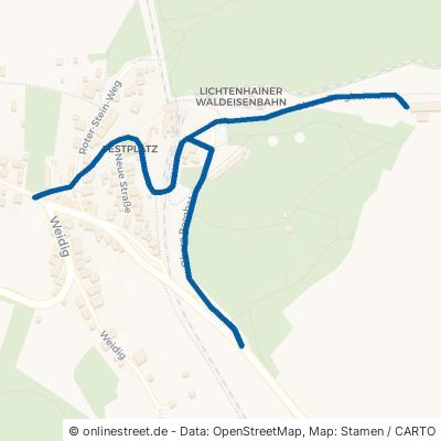 Obere Bergbahnstraße Schwarzatal Lichtenhain 