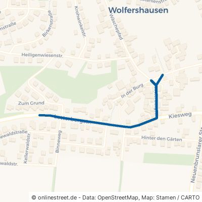 Lotterbergstraße Felsberg Wolfershausen 