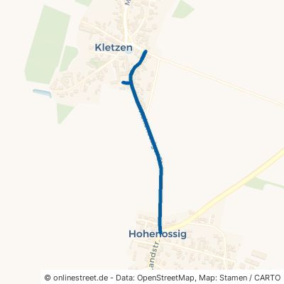 Hohenossiger Straße Krostitz Kletzen 