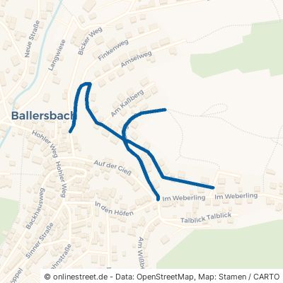 Bergstraße Mittenaar Ballersbach 