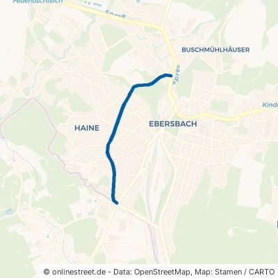 Georgswalder Straße Ebersbach-Neugersdorf Ebersbach 