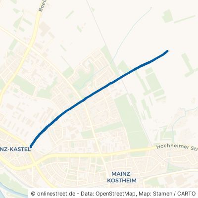 Steinern Straße Wiesbaden Mainz-Kastel 