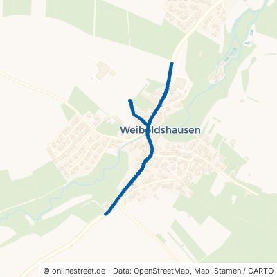 Hauptstraße Höttingen Weiboldshausen 