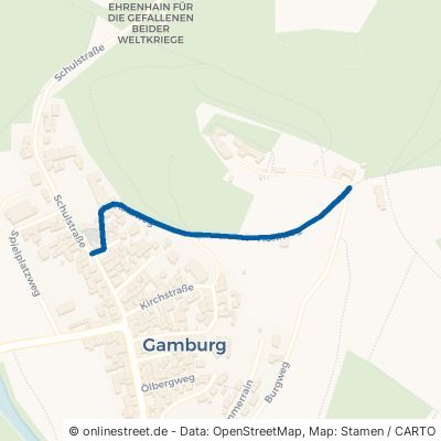 Hohlweg Werbach Gamburg 