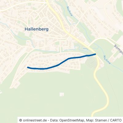 Bergstraße Hallenberg 
