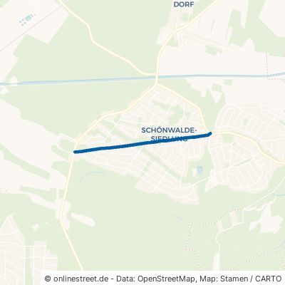Straße der Jugend Schönwalde-Glien Schönwalde-Siedlung 