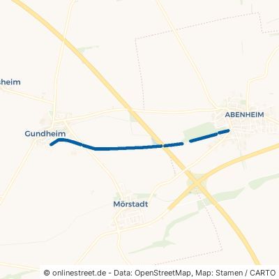 Ehem. Bahnstrecke Worms–Gundheim Gundheim 