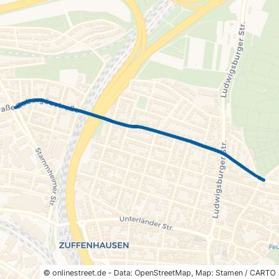 Zabergäustraße Stuttgart Zuffenhausen 