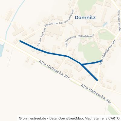 Domnitzer Lindenstraße Wettin-Löbejün Domnitz 