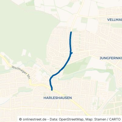 Obervellmarer Straße Kassel Harleshausen 