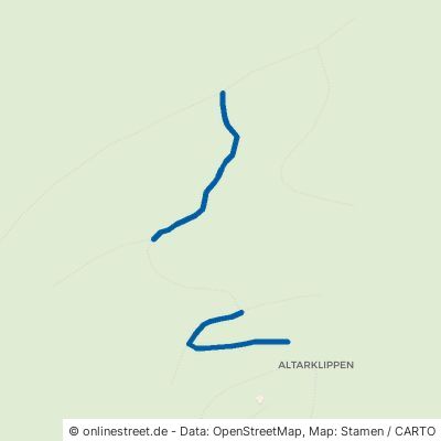 Alter Altarklippenweg Harz Wolfshagen 