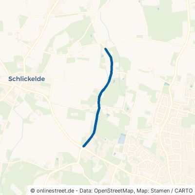 Tüöttenstraße Mettingen Schlickelde 