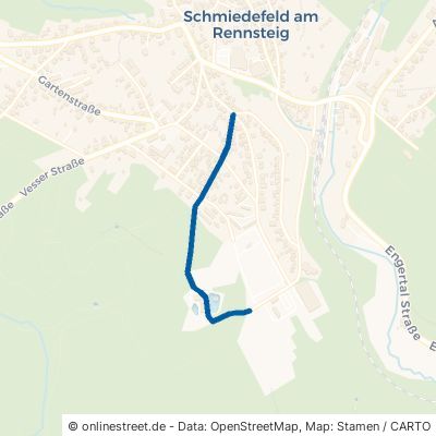Friedrichsweg Schmiedefeld am Rennsteig 