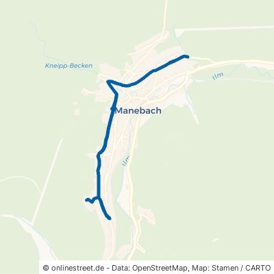 Berggrabenweg Ilmenau Manebach 