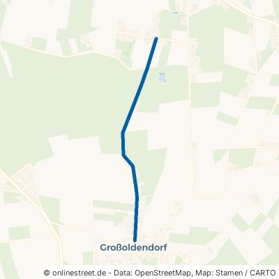 Waldweg Uplengen Großoldendorf 