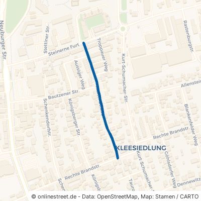 Tilsiter Straße Augsburg Lechhausen 