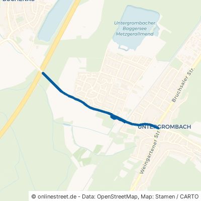 Büchenauer Straße Bruchsal Untergrombach 