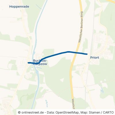 Priorter Straße Wustermark Buchow-Karpzow 