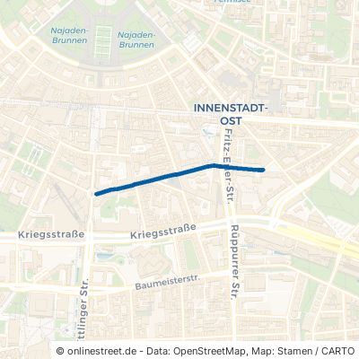 Markgrafenstraße Karlsruhe Innenstadt-Ost 
