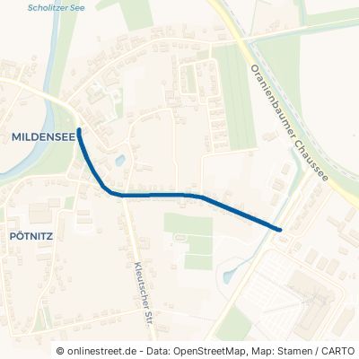 Oranienbaumer Straße Dessau-Roßlau Mildensee 
