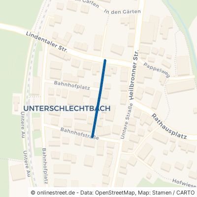 Schmale Straße Rudersberg Schlechtbach 