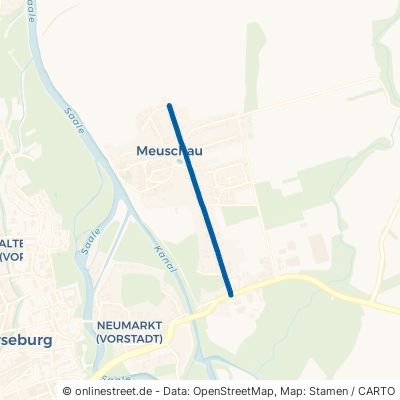 Dorfstraße Merseburg Meuschau 