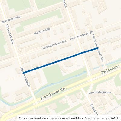 Ahornstraße Chemnitz Kaßberg 